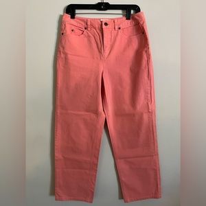 Salmon-colored cotton pants from Talbots (sz.)